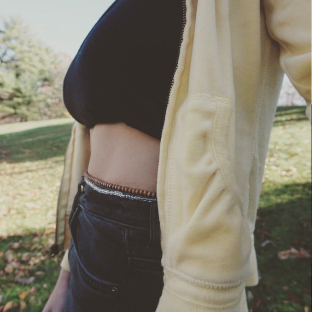 Glass Bead Waistbeads Handmade, Solid Color or Custom (mix),  Wooden Beads